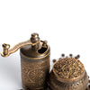 Black Pepper and Spice Grinder, Manual Pepper Mill with Handle - CRYSTALIA GLASS